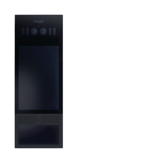 Hager RTQ541X Außenstation video Touchdisplay IP, Gesichtserk.  RFID  PIN, intercom motion