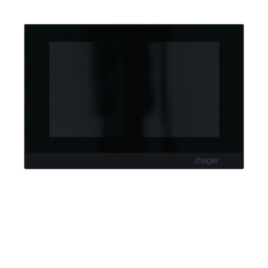 Hager RTQ601X Innenstation video, IP über 2-Draht, Freisprechen, intercom view, sw