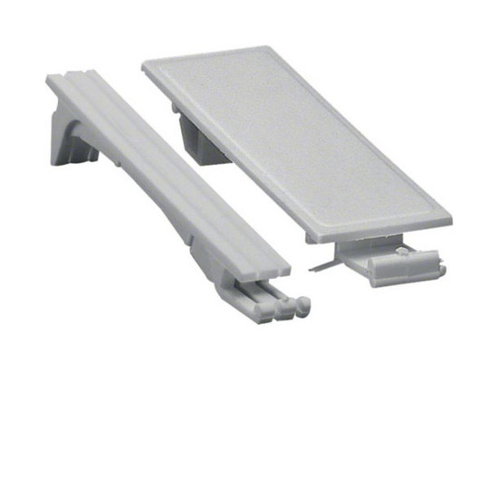 Hager S30N Abdeckclip Satz,10x18mm/2x9mm,RAL9010,zum Verschließen der Geräteschlitze