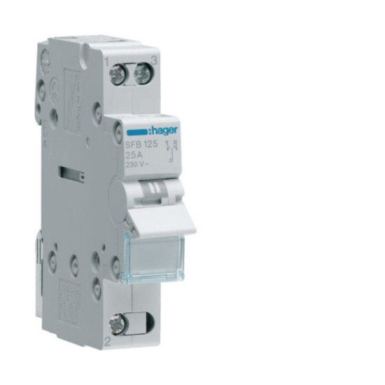 Hager SFB125 Gruppenschalter 25A 1 Schließer 230V AC 1PLE