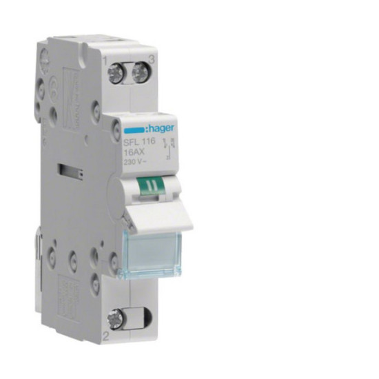 Hager SFL116 Wechselschalter 16A 1Wechsler 230VAC 1PLE