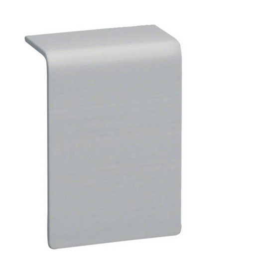 Hager SL200557D1 Schnittkaschierung halogenfrei zu Sockelleistenkanal SL 20x55mm Dekor Aluminium