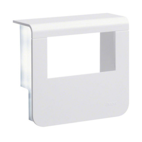 Hager SL200559329016 Geräteträger-Oberteil mit seitlichen Spiegelflächen SL 20x55mm verkehrsweiß