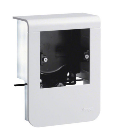 Hager SL200809019016 Geräteträger universal design für UP-Geräte mit Rahmen SL 20x80mm verkehrsweiß