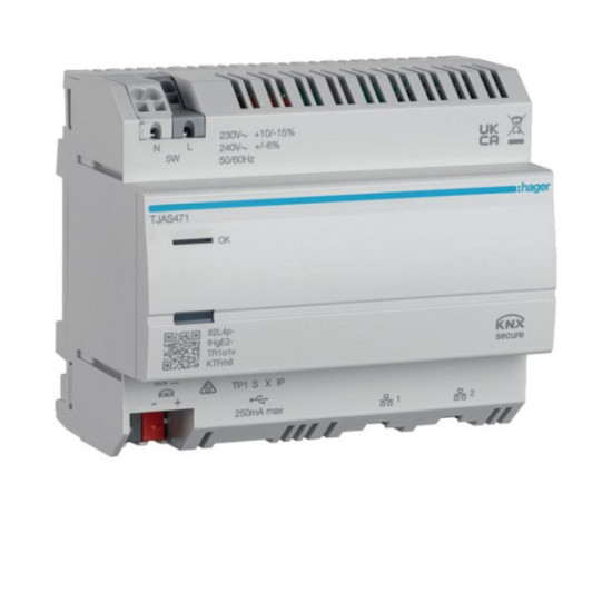 Hager TJAS471 domovea plus - Visualisierungsserver mit easy KNX, IoT und Matter-Standard