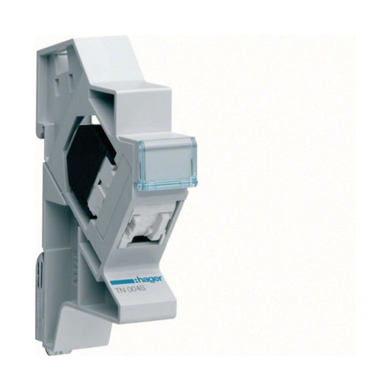 Hager TN004S Patchmodul RJ45 CAT5e UTP für Hutschienenmontage