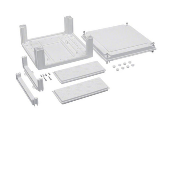 Hager U84LE Kabelanschlusskasten, univers, 324x307x149mm, IP54, SKII, leer für Erweiterung