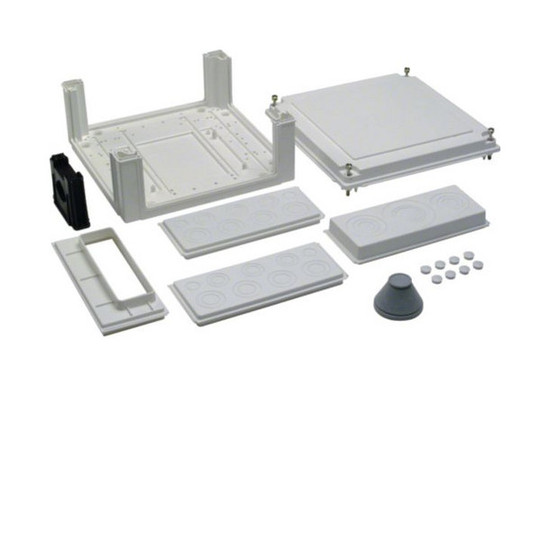 Hager U84LU Kabelanschlusskasten, univers, 324x307x149mm, IP54, SKII, unten leer