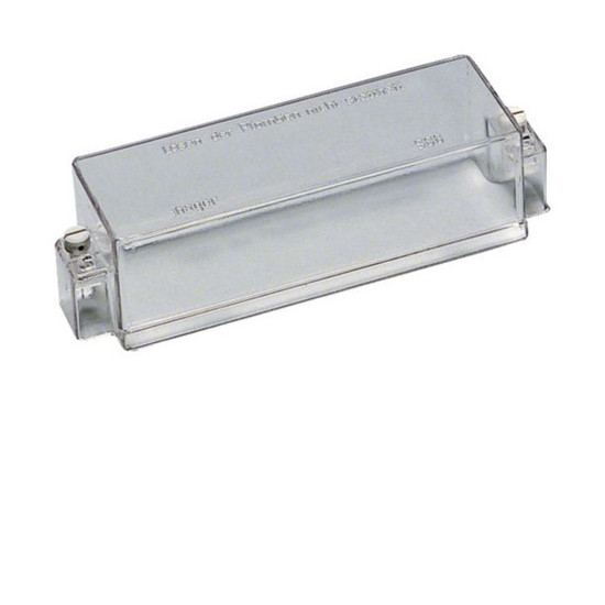 Hager U86 Klarsichthaube, plomb. f. Geräte bis 9PLE, HxBxT 55x195x50mm,