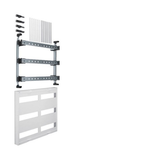 Hager UD32B1 Baustein, universN, 450x500mm, für Reiheneinbaugeräte waagerecht, 6x12 PLE