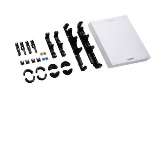 Hager UE21PEN Baustein, universN, 300x250mm, mit 2 poligen Sammelschienenträger PE/ N, drehbar