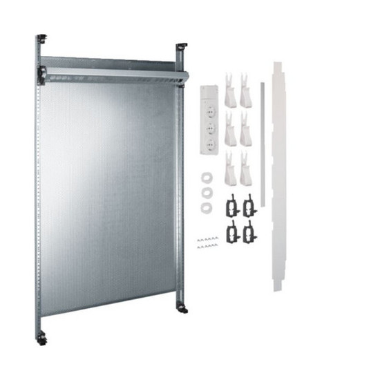 Hager UF22NW Komplettfeld Multimedia, universZ, 900mm, 2-feld, ohne Patchmodule