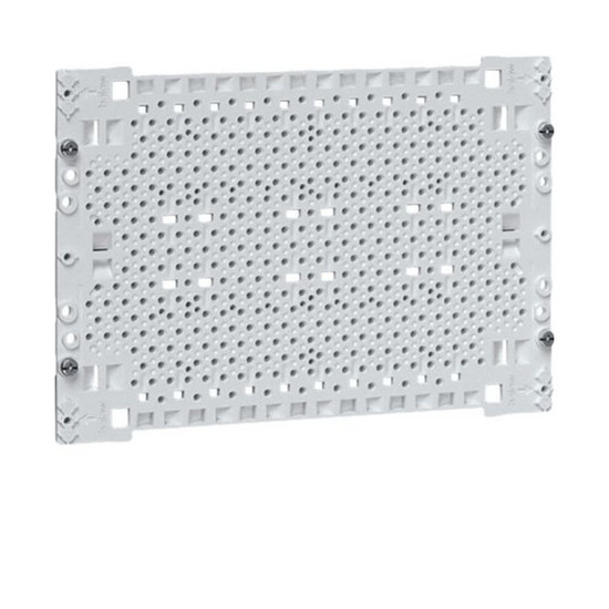 Hager UM00M0 Kunststoff-Montageplatte für Multimedia-Anwendungen, 175x250mm