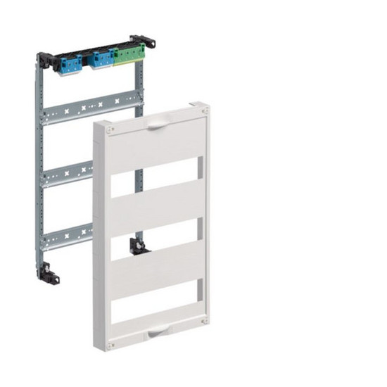 Hager UW31U Einbausatz, univ.FW, m. Hutschienen, f. Feldverteiler UP 3reihig, 450x250mm, QC