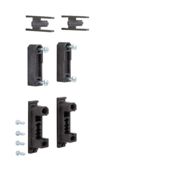 Hager UZ61S3 Sammelschienenträger 60mm, universN, 1polig,Set  2 Stück,koppelbar an 3P-Träger