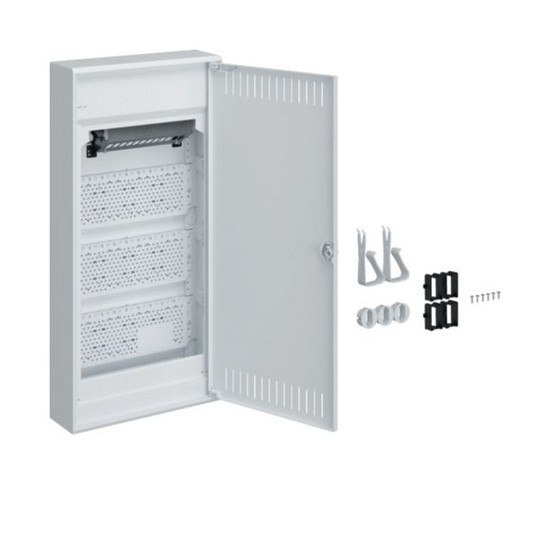 Hager VA48NW Multimedia, volta, APV, 4-reihig, mit geschlitzter Stahlblechtür