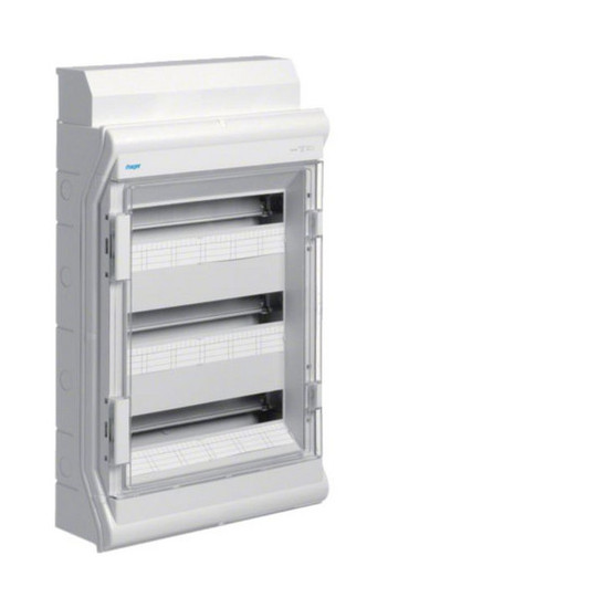 Hager VE318DN Kleinverteiler, vector, APV, IP65, 54PLE, mit Rangierkanal