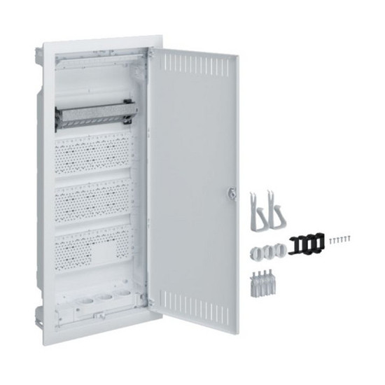 Hager VH48NW Multimedia, volta, HWV, 4-reihig, mit geschlitzter Stahlblechtür