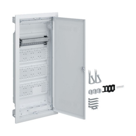 Hager VU48WWH Multimedia, volta, UPV, 4-reihig, mit geschlitzter Kunststofftür