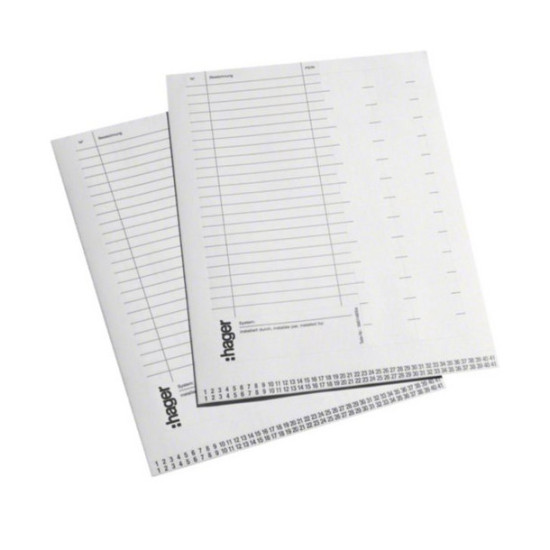 Hager VZ717 Beschriftungssystem, Volta, 10 Stück