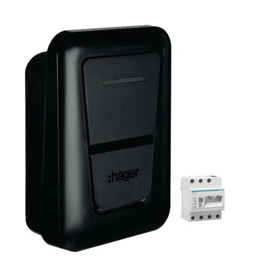 Hager XVL122SFL Ladestation witty solar II Ladesteckdose 22kW MID OCPP inklusive flow EMC
