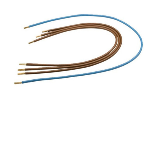 Hager Y88B Abgangskabelbaum, 10qmm, 4-p., Stiftkabelschuh, 3x braun, 1x blau, bis H 900mm