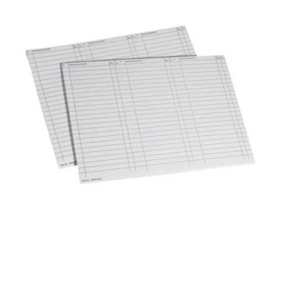 Hager ZZ90A Beschriftungsbögen, univers Z, Stromkreistabelle, DIN A4, 10 Stück