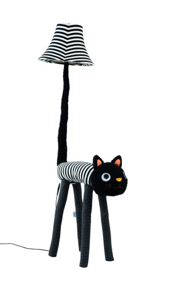 Happy Lamps, Luna die flauschige Katze, LED Stehleuchte, handgefertigt