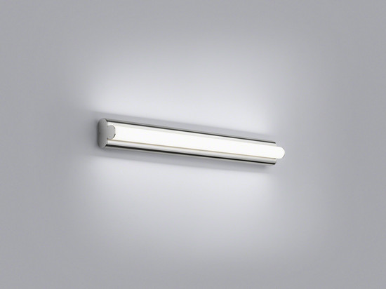 Helestra LOOM-2 LED Wandleuchte 12W IP44 90Ra Steuerbare Lichtfarbe, warm-/neutralweiss Chrom Stahl satiniert