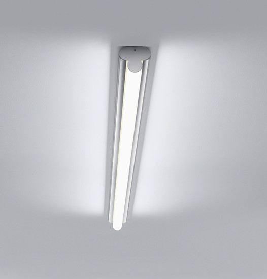 Helestra LOOM-2 LED Wandleuchte 18W IP44 90Ra Steuerbare Lichtfarbe, warm-/neutralweiss Chrom Stahl satiniert