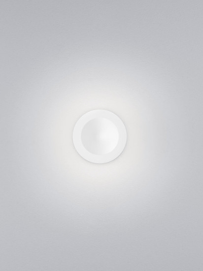 Helestra PORO LED Wandleuchte 7W dimmbar 90Ra warmweiss Mattweiß Aluminium klar
