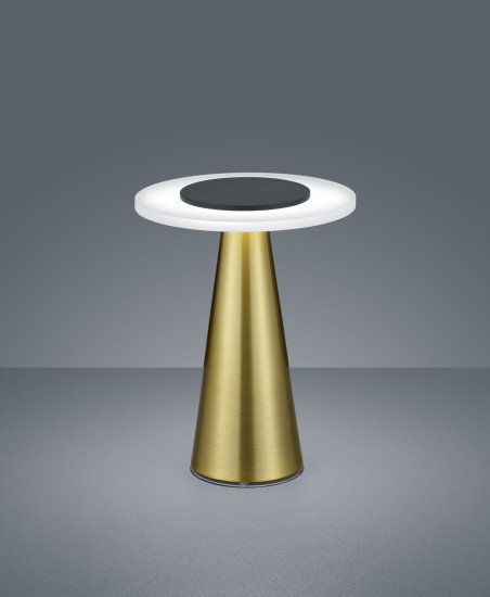 Helestra BAX LED Tischleuchte 10W dimmbar Warmweiss Mattmessing 19/1943.28