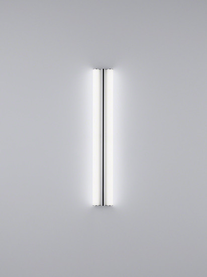 Helestra LOOM LED Wand- und Deckenleuchte 24W IP44 90Ra Steuerbare Lichtfarbe, warm-/neutralweiss Chrom Stahl satiniert