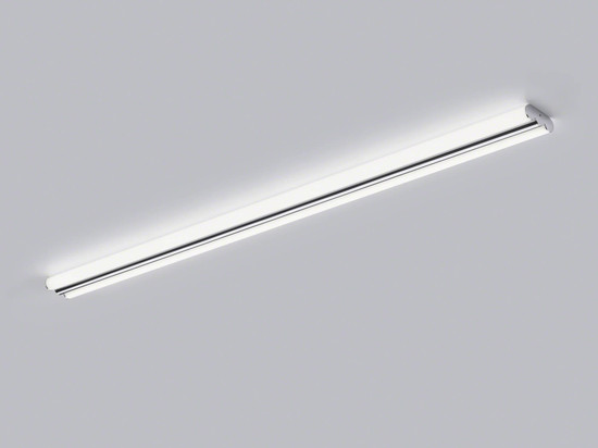 Helestra LOOM LED Wand- und Deckenleuchte 40W IP44 90Ra Steuerbare Lichtfarbe, warm-/neutralweiss Chrom Stahl satiniert