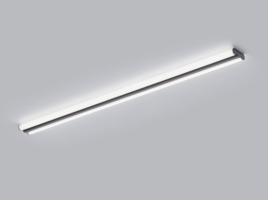 Helestra LOOM LED Wand- und Deckenleuchte 40W IP44 90Ra Steuerbare Lichtfarbe, warm-/neutralweiss Mattschwarz Stahl satiniert