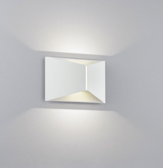 Helestra VID LED Wandleuchte 10W dimmbar IP65 90Ra warmweiss Mattweiß Aluminium