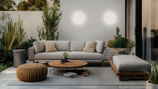 Helestra BUD LED Wandleuchte 13W dimmbar IP65 90Ra warmweiss Mattweiß Aluminium-Guss
