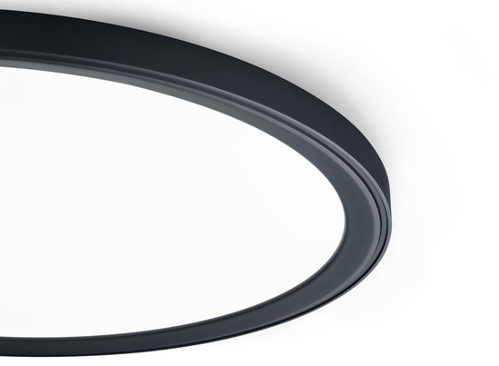 Helestra DAWA LED Deckenleuchte 50W dimmbar 90Ra Steuerbare Lichtfarbe Mattschwarz 5-5002.22