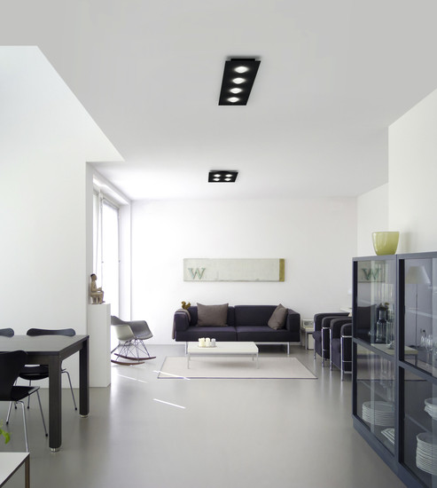 Helestra NOMI LED Deckenleuchte 28W dimmbar 90Ra Warmweiss Schwarz 5-5060.22