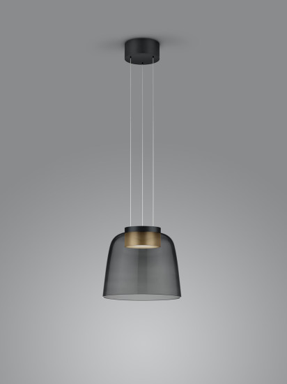 Helestra ODA LED Pendelleuchte 25W dimmbar 90Ra Warmweiss Schwarz 6-5087.28