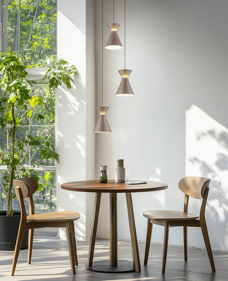 Helestra LUK LED Pendelleuchte 30W dimmbar 90Ra warmweiss Coffee Aluminium satiniert Ø33cm