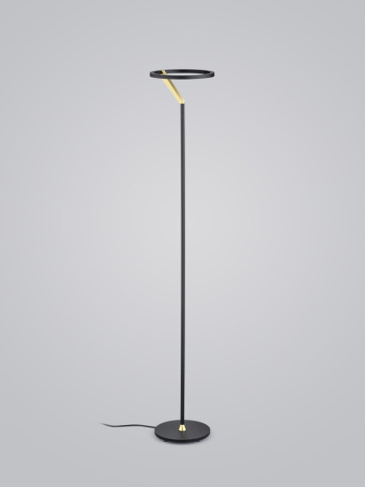 Helestra ELARA LED Stehleuchte 13,5W dimmbar Warmweiss Schwarz 130cm 7-5095.28