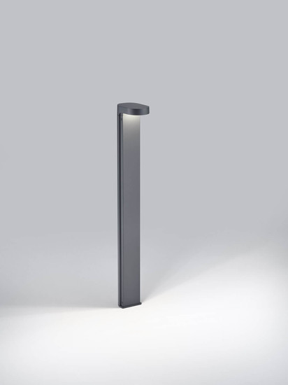 Helestra SIC LED Pollerleuchte 12W IP65 90Ra warmweiss Graphit Aluminium Glaslinse klar
