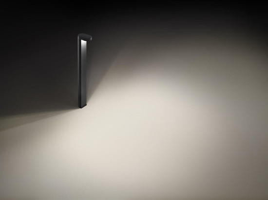 Helestra SIC LED Pollerleuchte 12W IP65 90Ra warmweiss Graphit Aluminium Glaslinse klar