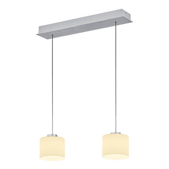 Hell LED Pendelleuchte Abby dimmbar 12W warmweiss 90Ra B-Link Alu Opalglas 64x15cm 20660/2-36
