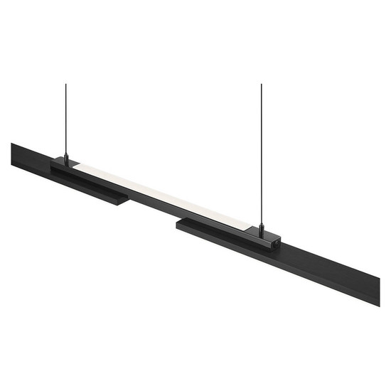Hell LED Pendelleuchte More dimmbar 37W CCT steuerbare Lichtfarbe 3-stufig extrawarm- bis neutralweiss 90Ra Anthrazit matt 130x6cm 20667/3-39