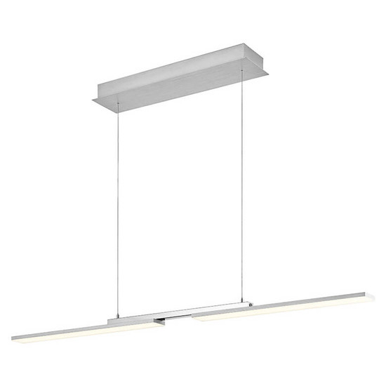 Hell LED Pendelleuchte More dimmbar 37W CCT steuerbare Lichtfarbe 3-stufig extrawarm- bis neutralweiss 90Ra Nickel matt 130x6cm 20667/3-92