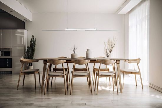 Hell More LED Pendelleuchte Dimmbar höhenverstellbar Nickel matt 20667/3-92