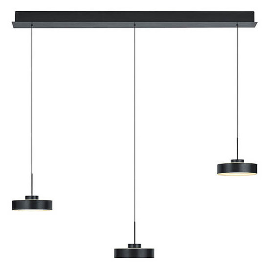 Hell LED Pendelleuchte Spencer dimmbar 18W warmweiss 90Ra B-Link Anthrazit matt Opalglas 110x18cm 20682/3-39