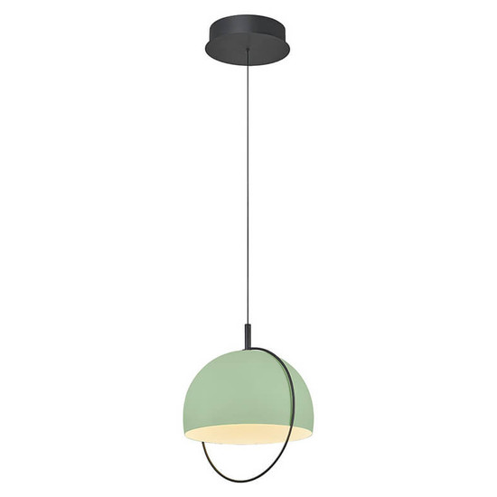 Hell LED Pendelleuchte Hoop dimmbar 15W warmweiss 90Ra B-Link Mintgrün Ø30cm 20694/1-57